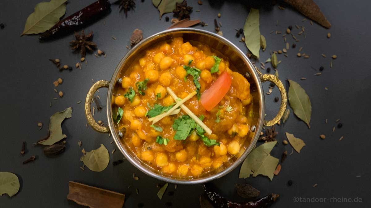 Aloo Chana Masala, Indischen veganen Gerichte