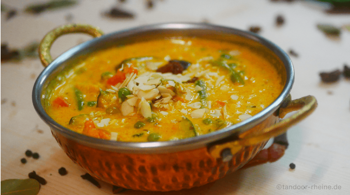 Sabzi Korma, Indischen veganen Gerichte